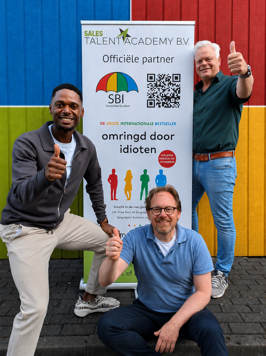Het Sales Talent Academy team als officiële Surrounded by Idiots partner in Nederland